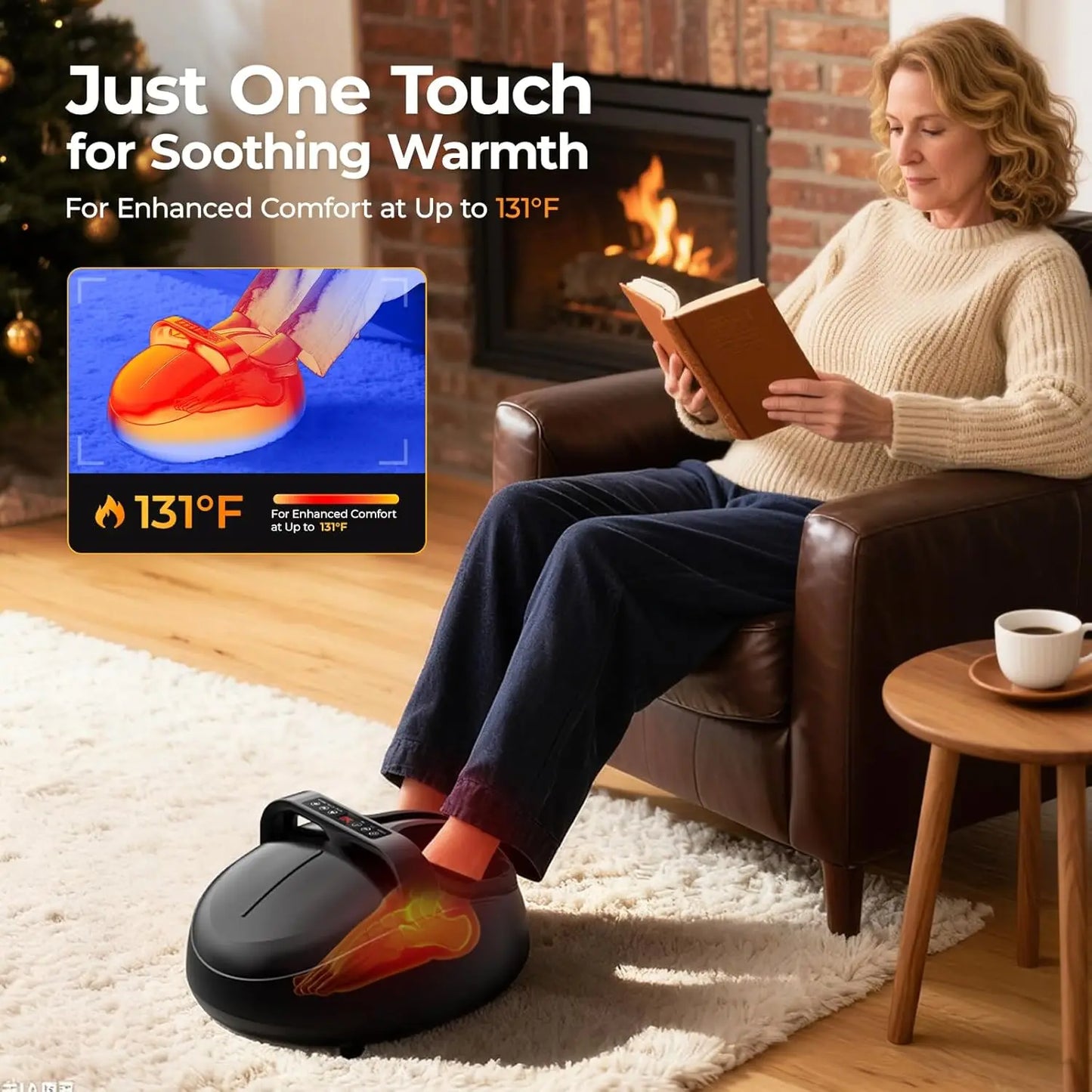 HTM Shiatsu Foot Massager With Air Pressure 9 Levels