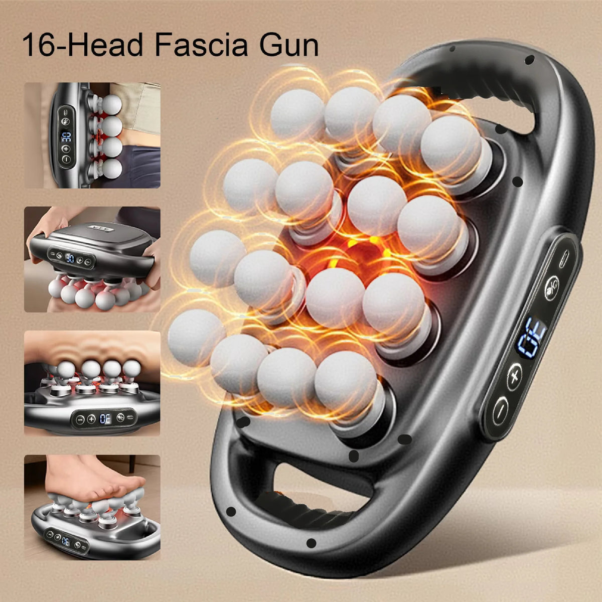 FODRK Deep Tissue Massage Gun for Muscle Recovery and Relaxation