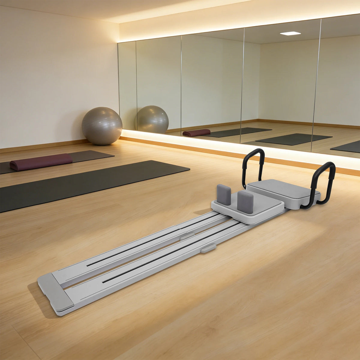 Multifunctional Pilates Reformer Board For Home Workout With Ski Trainer