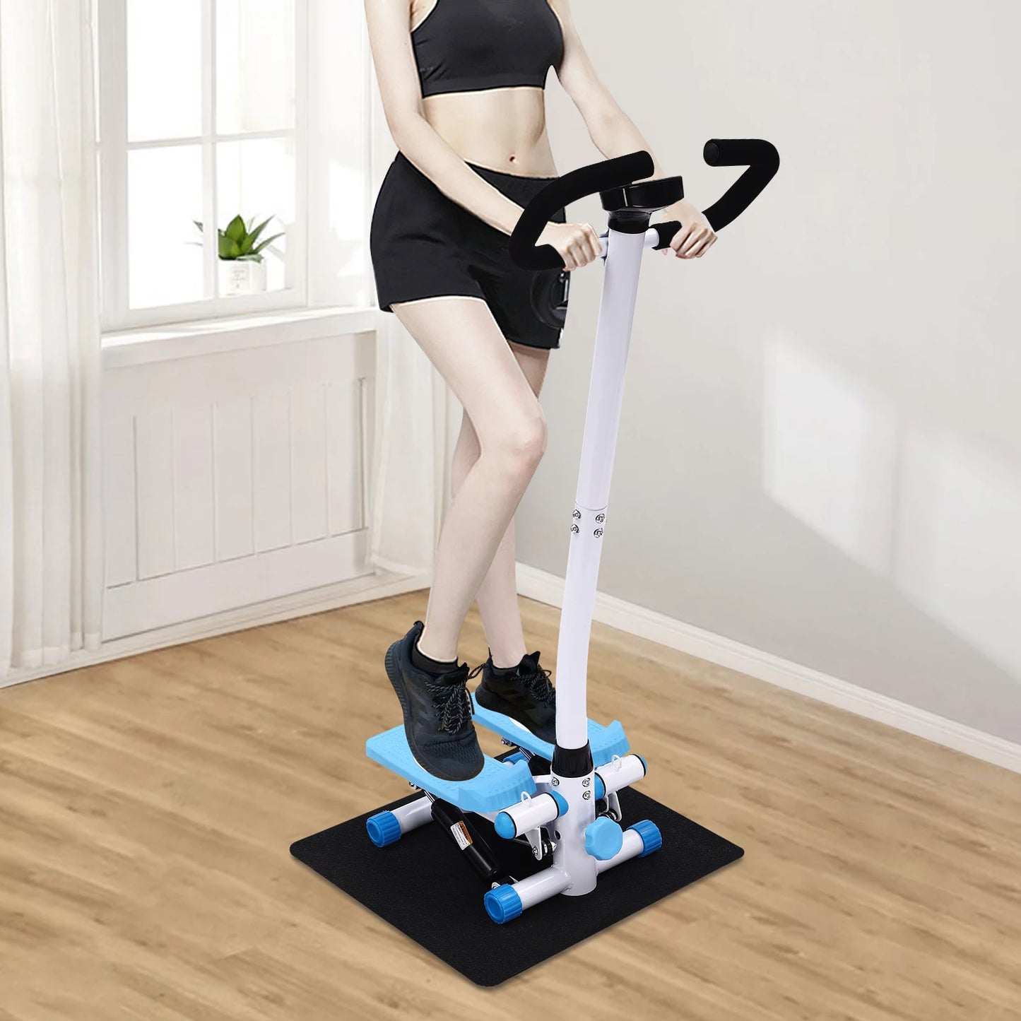 Hign-concerned Fitness Stepper With Adjustable Height Movement Knob Home Workout