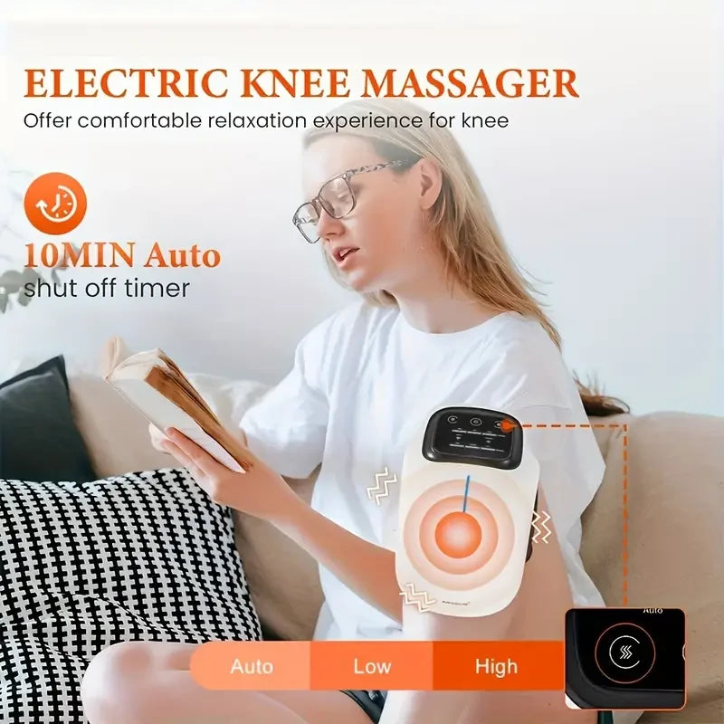 OpeningSmile Cordless Knee Massager With Heat And Vibration