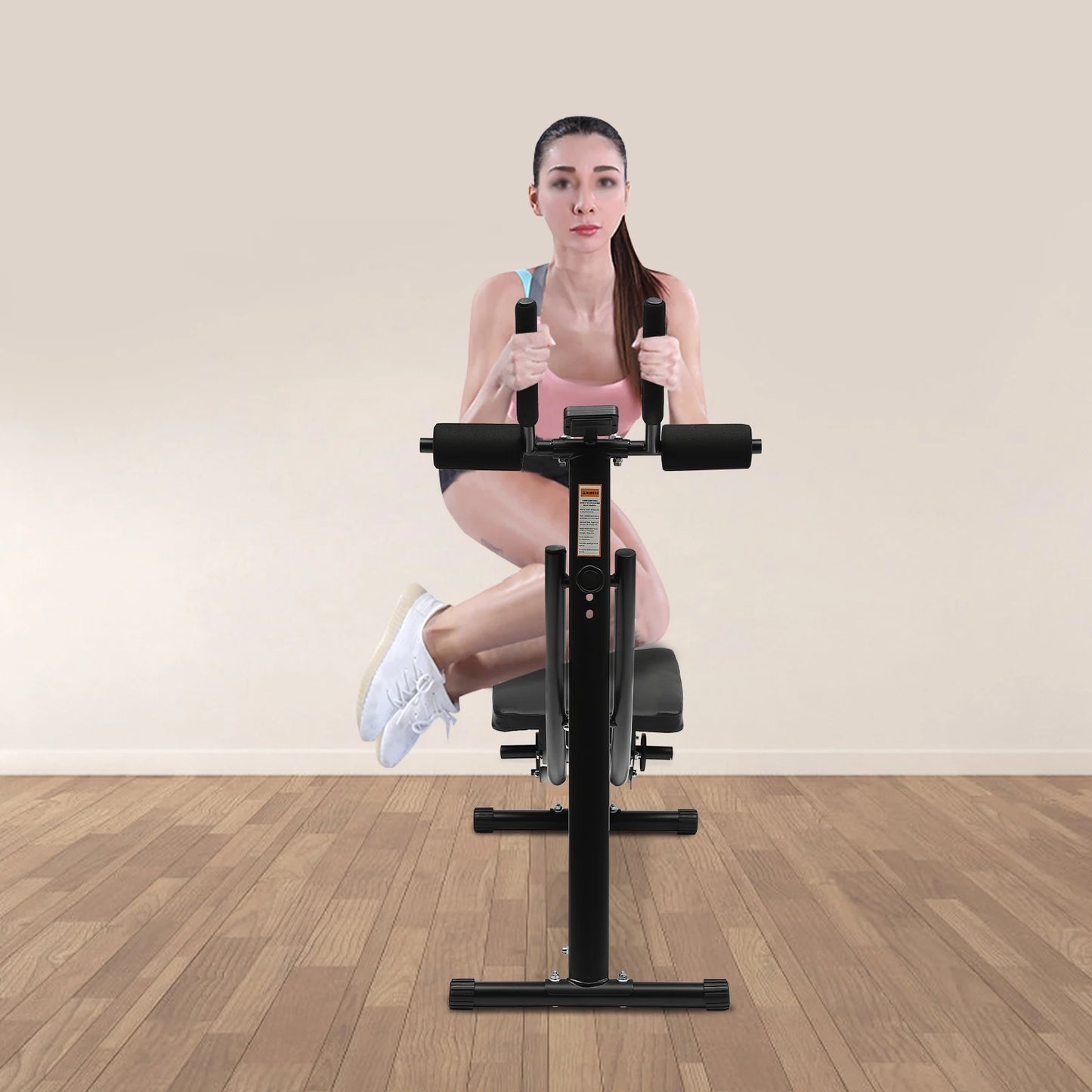 Ab Exercise Machine Foldable Crunch Trainer With LED Display