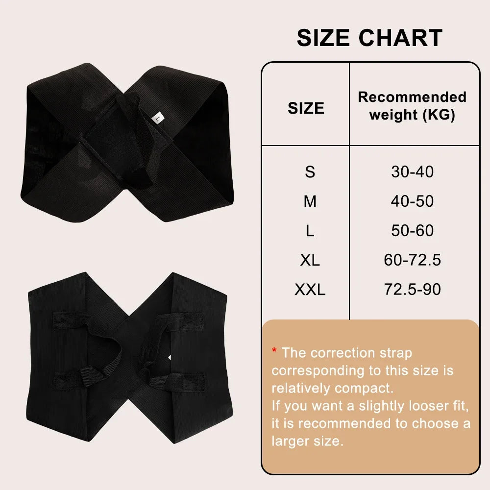 Zoechic Back Posture Corrector Belt Adjustable Unisex Support