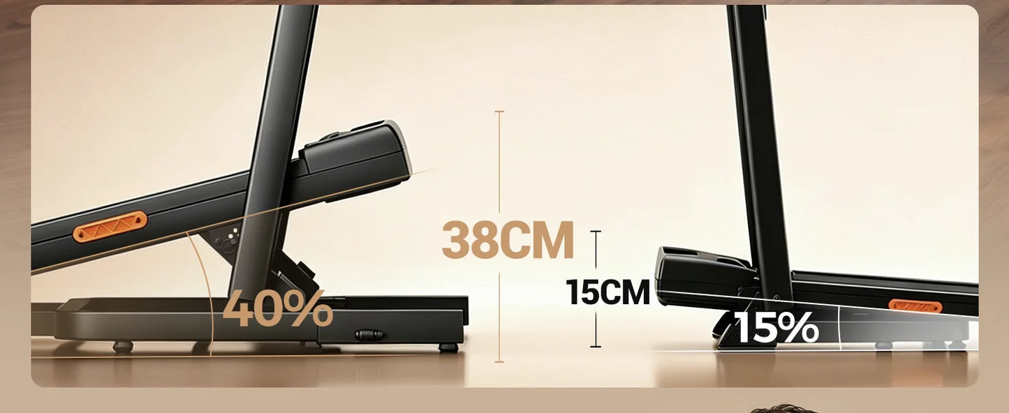 UMAY Folding Treadmill With 15 Percent Incline And 3.0HP Motor