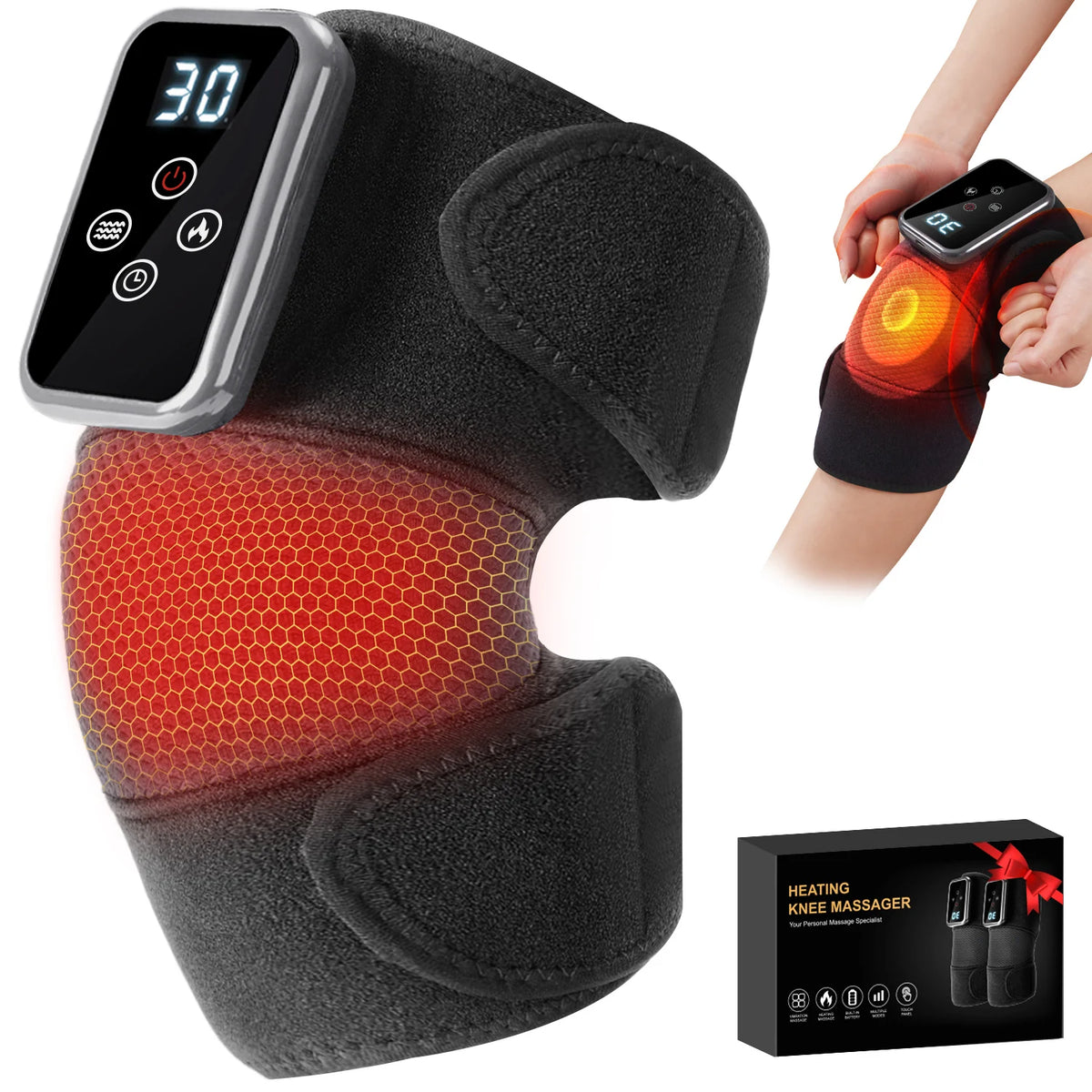Leercon 3 in 1 Heated Knee Elbow Shoulder Massager