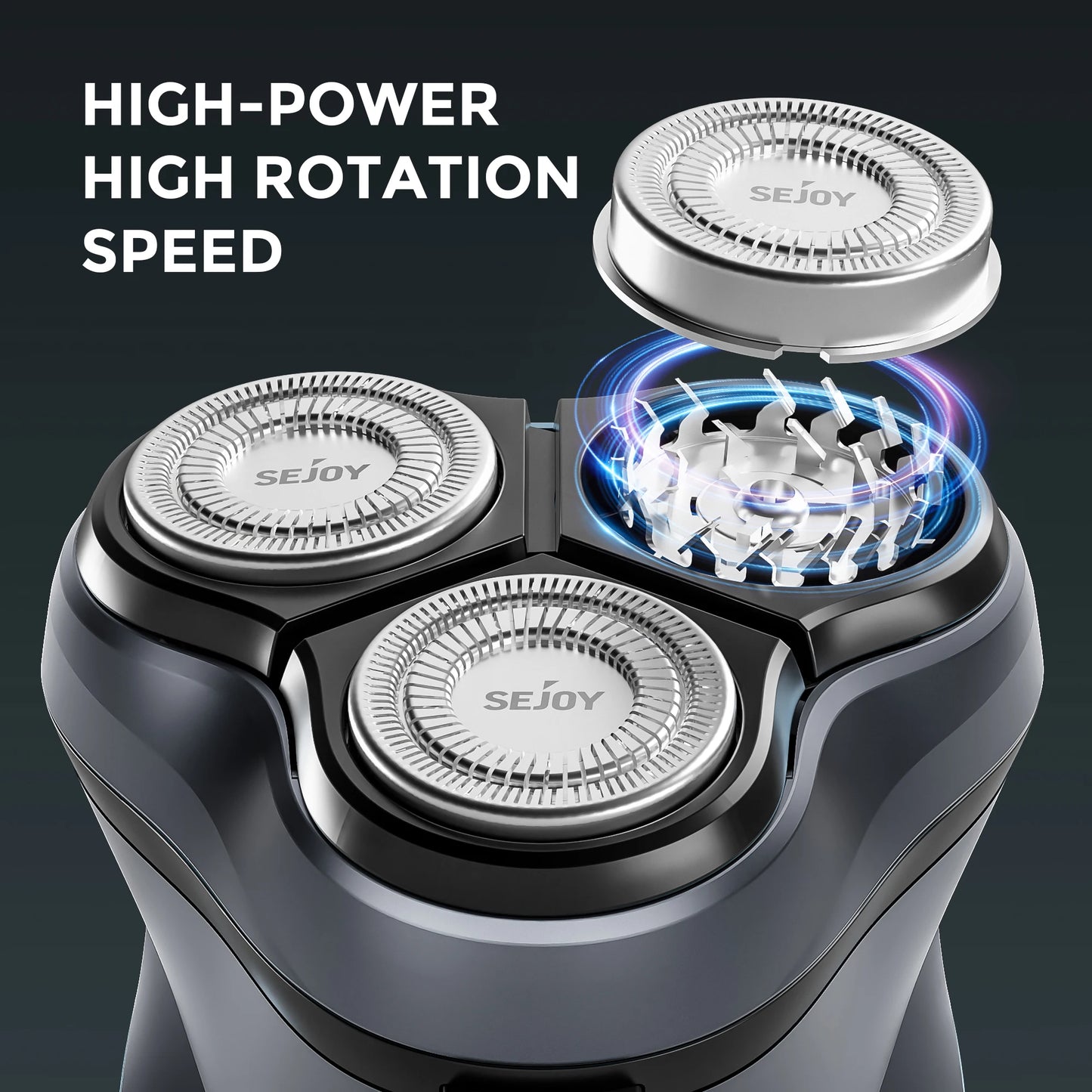 Sejoy 3D Floating Rechargeable Electric Shaver for Men