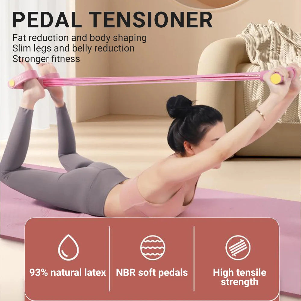 6-Tube Resistance Band Set For Full Body Home Workout