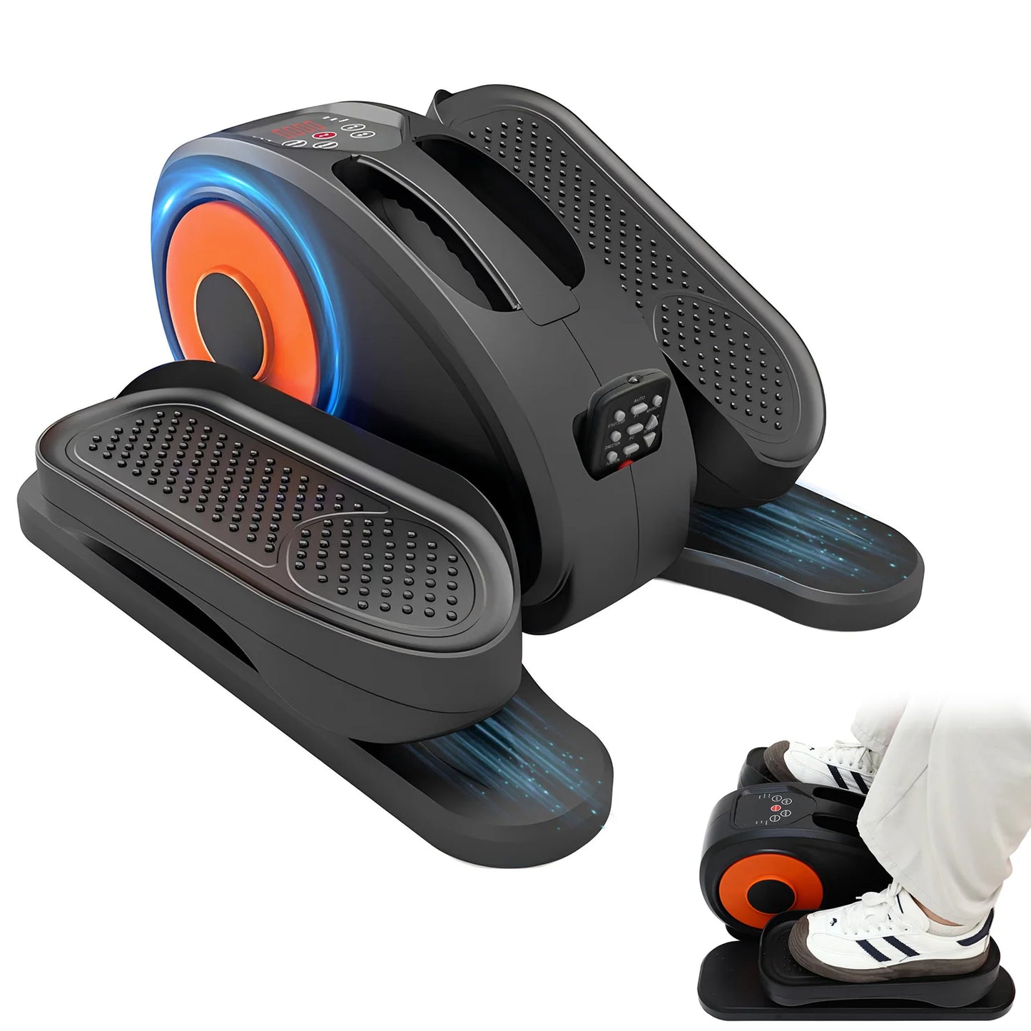 Gamewiu Elliptical Underdesk SeatedPedal Leg Exerciser with Twelve Adjustable Levels