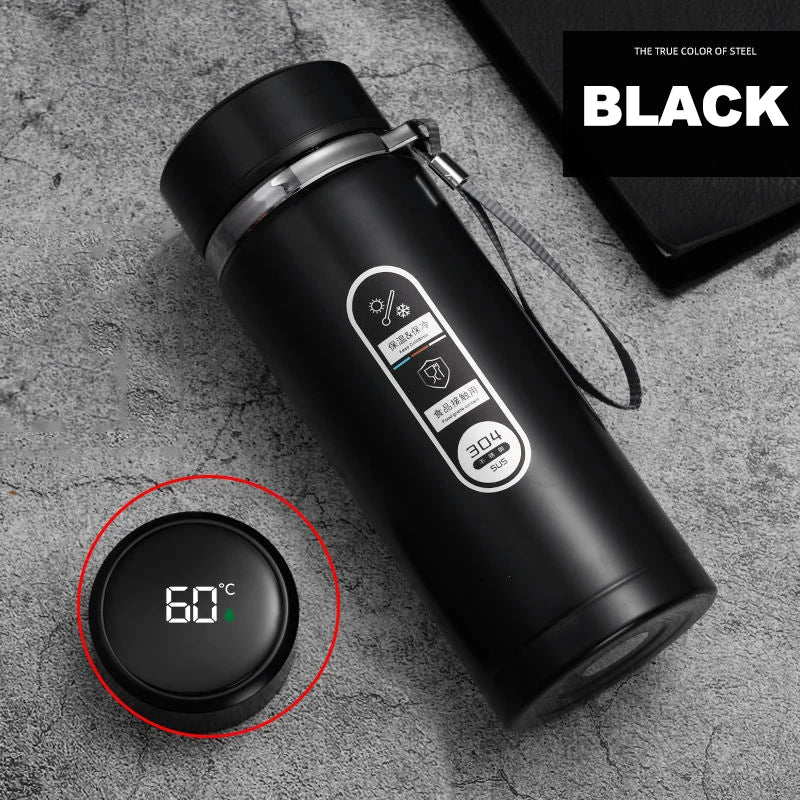 Drinkware Stainless Steel Thermos Bottle With LED Temperature Display