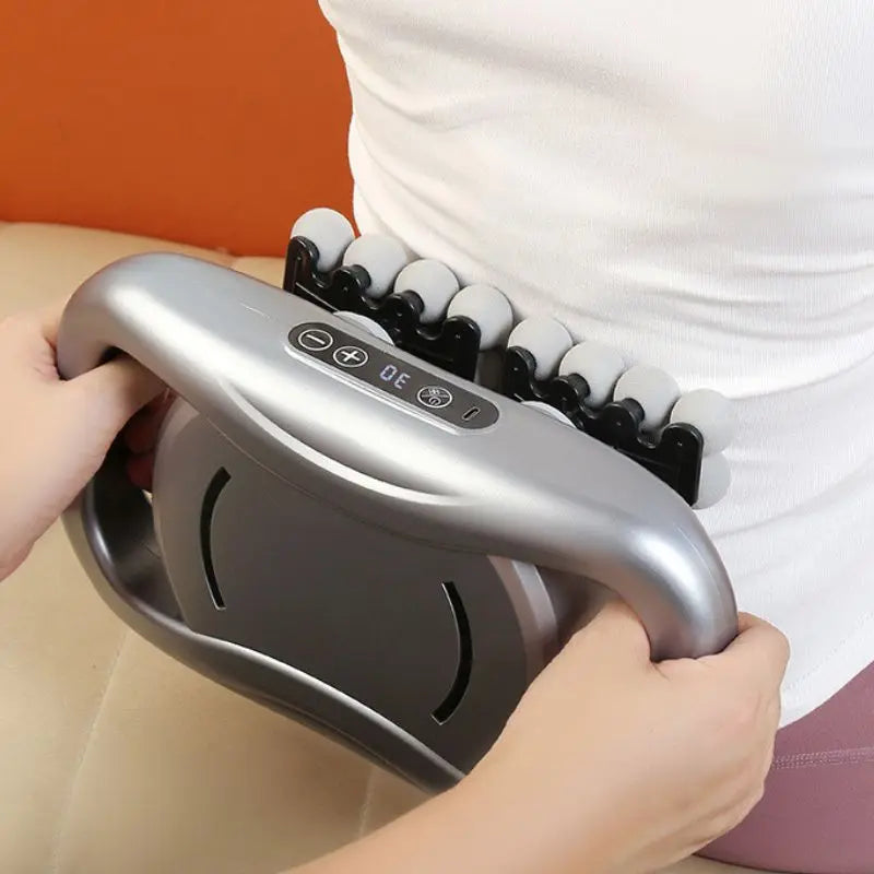 42-Head Muscle Massage Gun With LED Display And 9 Speeds