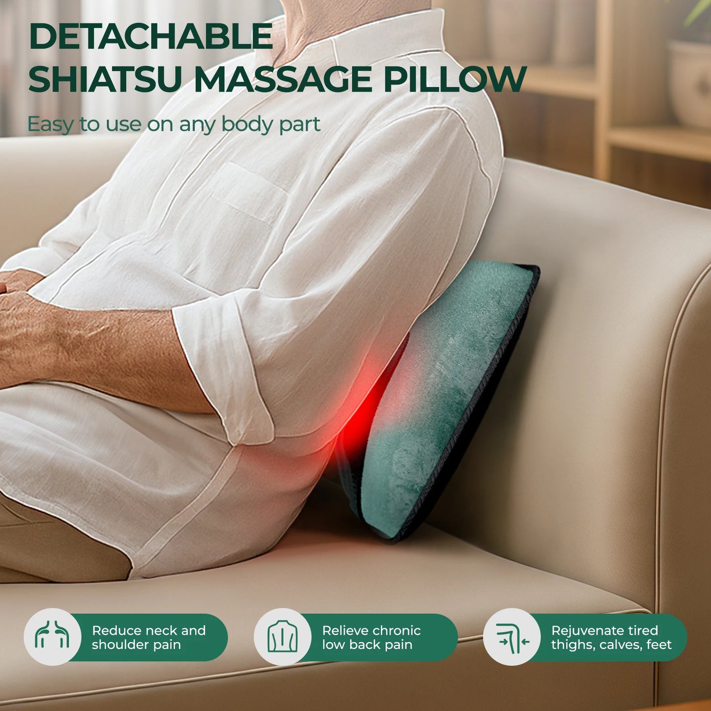 HIMOUTAE Full Body Massage Mat With Heat and 10 Motors