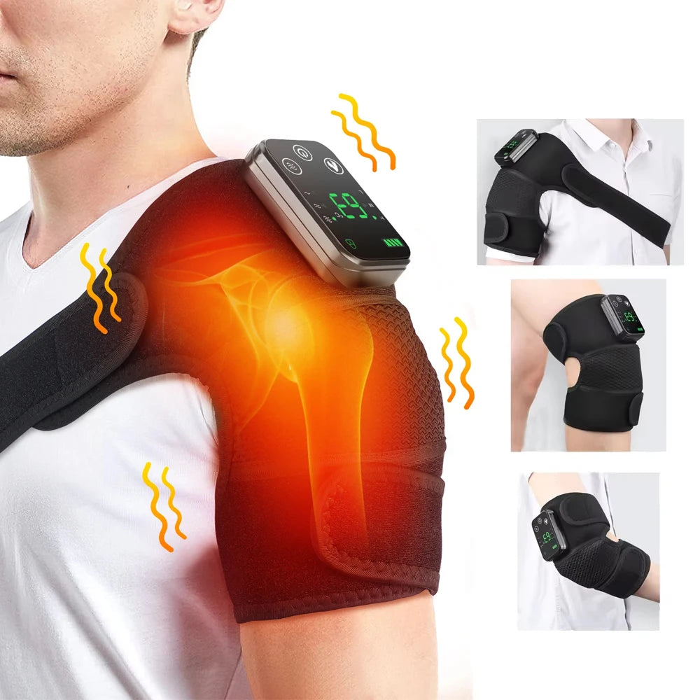 PASTSKY Electric Heating Shoulder Massage Brace For Arm Muscle Relaxation
