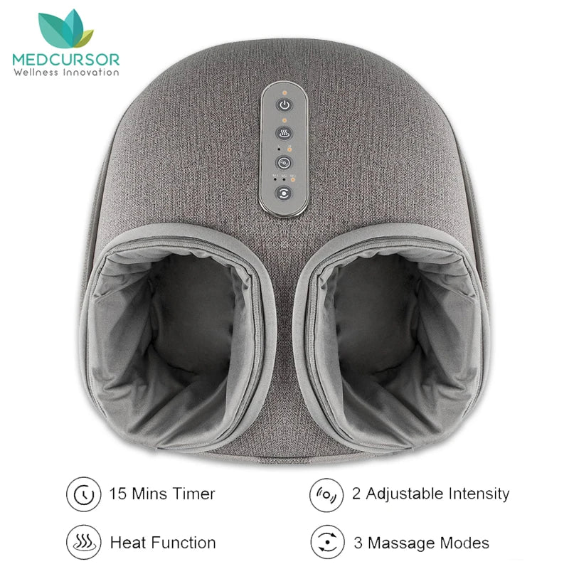 Medcursor Foot Massager With Heating Shiatsu Deep Kneading Roller