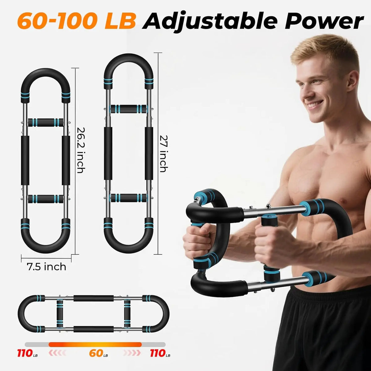 U Shape Arm Trainer Hand Gripper Power Twister Strength Equipment
