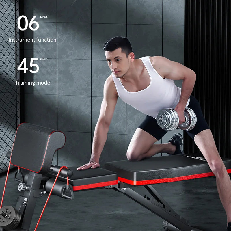 Adjustable Folding Fitness Bench 13-In-1 Home Gym Equipment