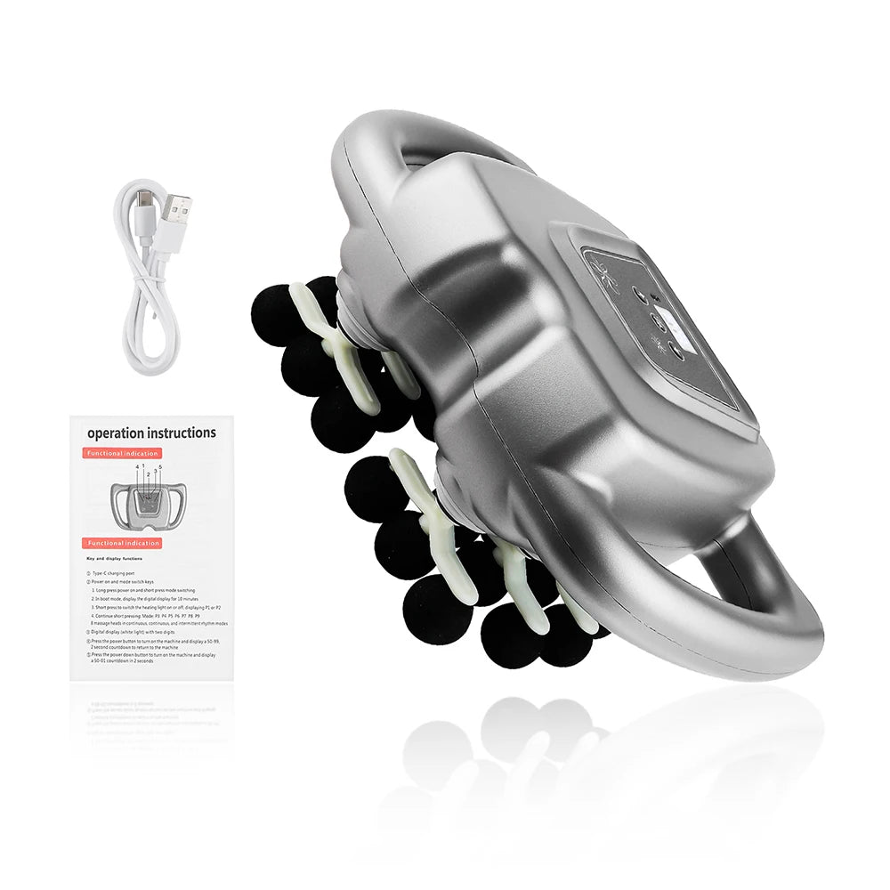 Iebilif 24 Head Fascia Gun 9 Modes High Frequency Massage
