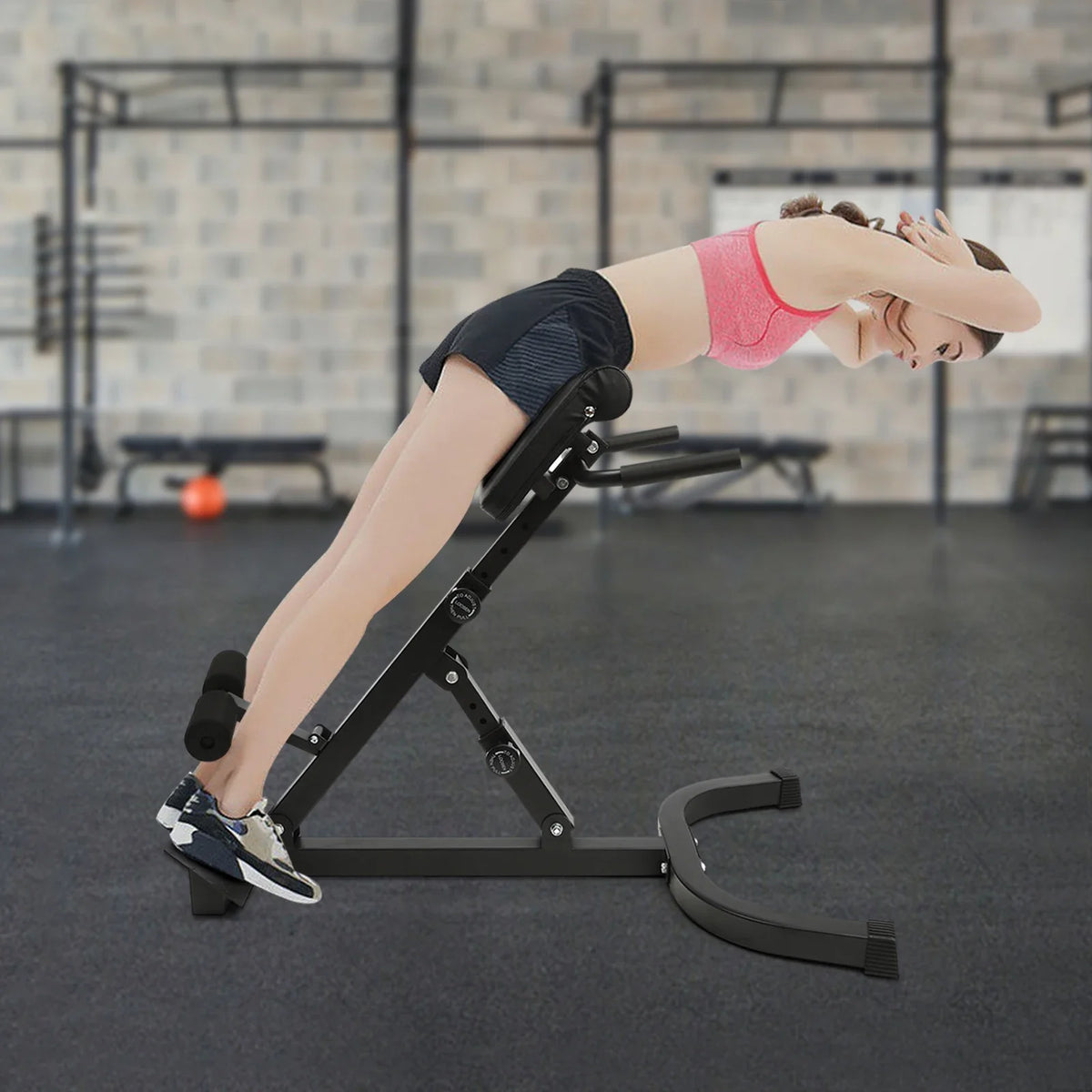 Roman Chair Back Extension Machine For Home Gym Strength Training