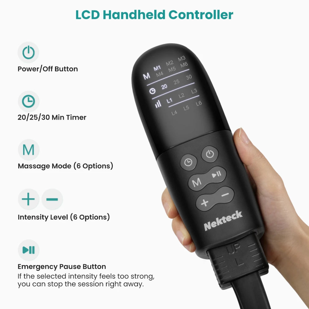 Nekteck Air Compression Leg Massager For Lymphedema