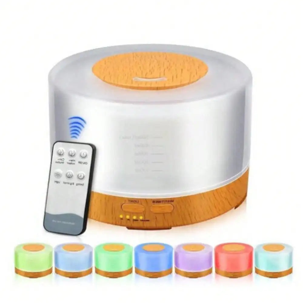 Send 6 Oils,500ML Aroma Diffuser, 7 Color LED Humidifier, Ultrasonic Quiet Operation, Large Rooms.sv25060602088831083