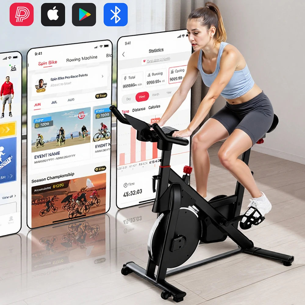Superun 32-Level Magnetic Resistance Exercise Bike for Home Use
