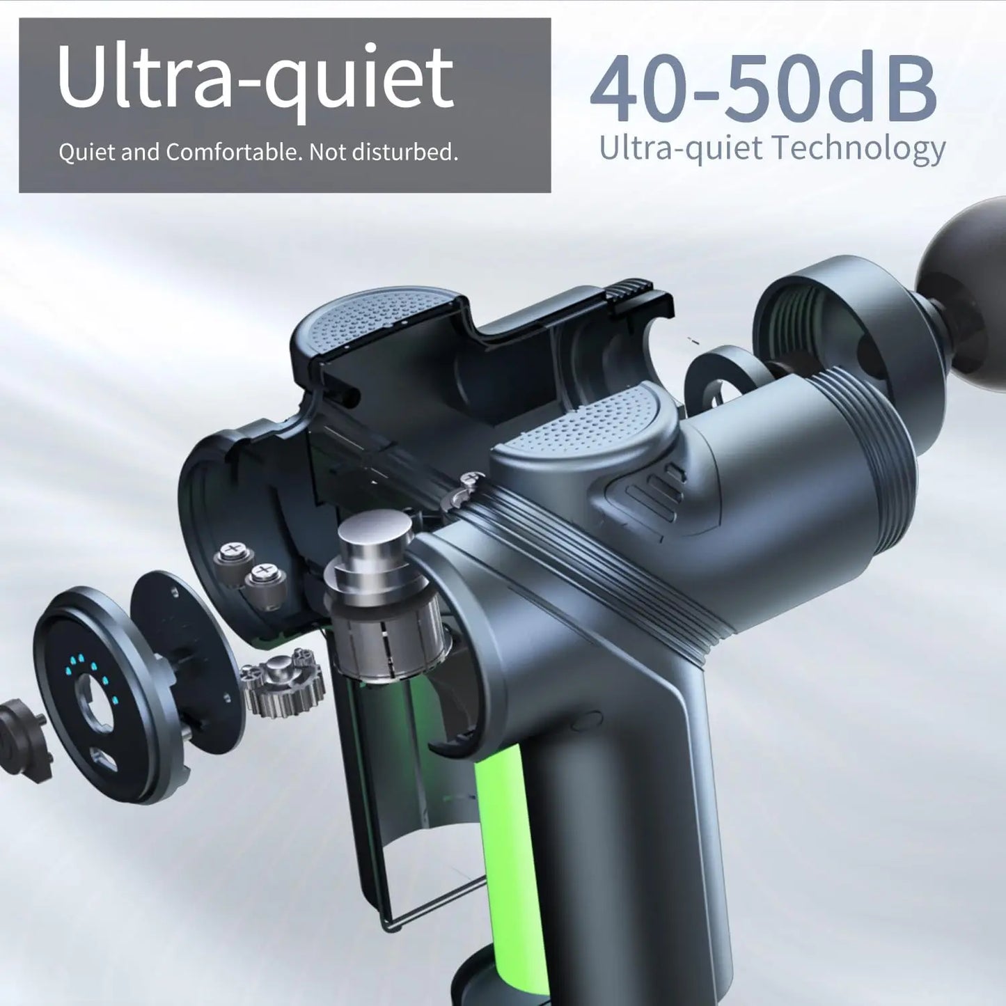 LEERCON Mini Massage Gun Deep Tissue Massager With 4 Heads