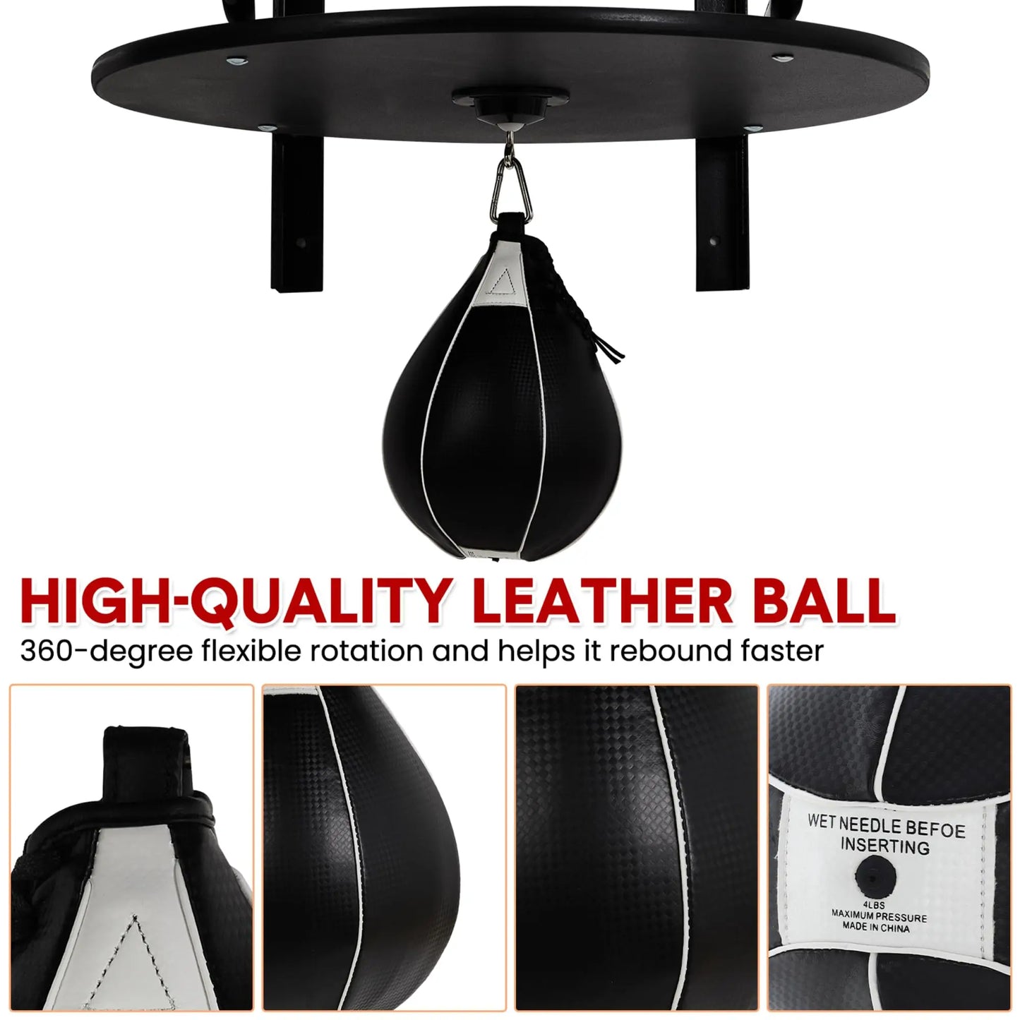 HiMISS Adjustable Speed Bag Platform 360 Swivel Wall Mount Kit