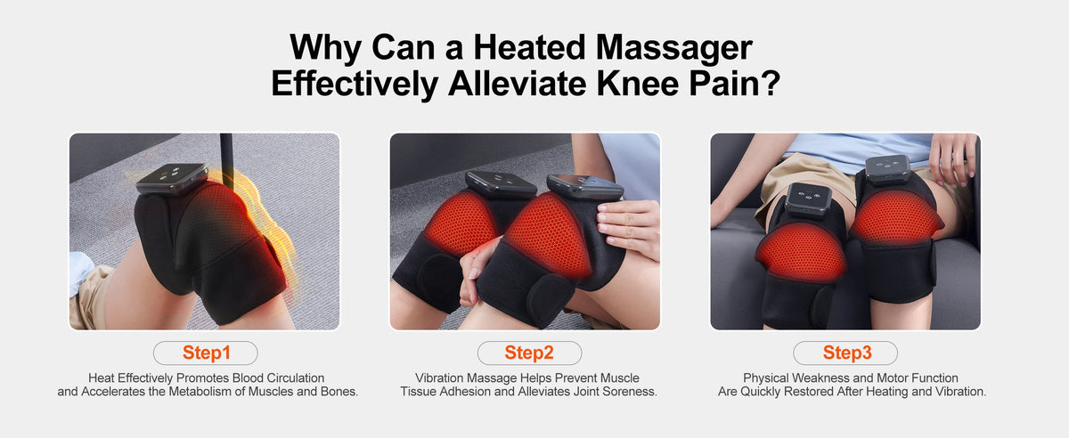 Leercon 3 in 1 Heated Knee Elbow Shoulder Massager