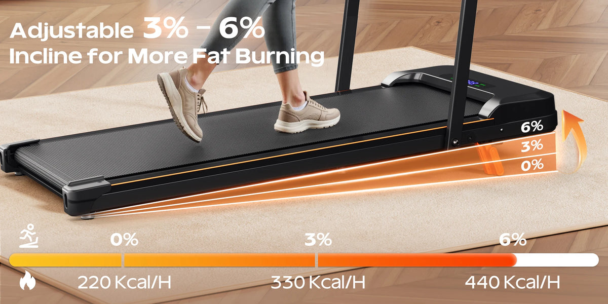 AIRHOT Folding Incline Treadmill With Handrail And LED Display