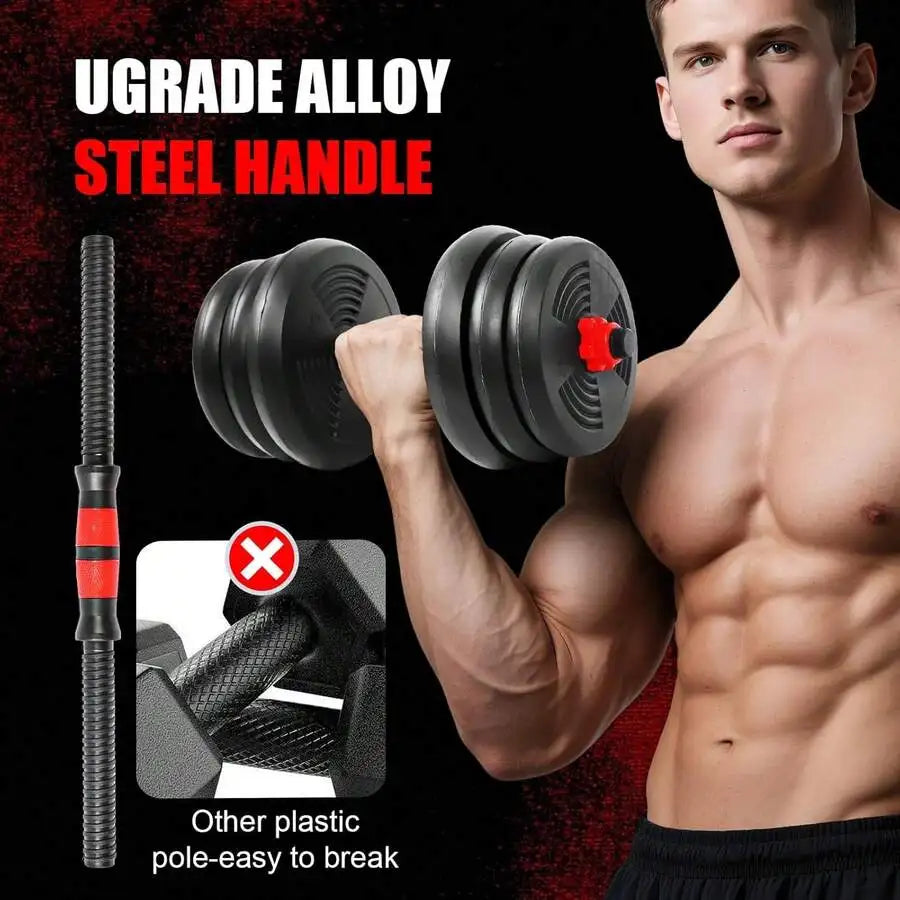 3 In 1 Adjustable Dumbbell Set 44 Lbs Barbell Stand