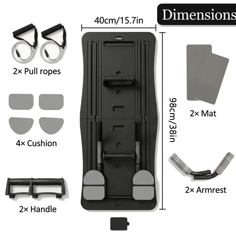 Multi Functional Foldable Ab Workout Board With Resistance Bands