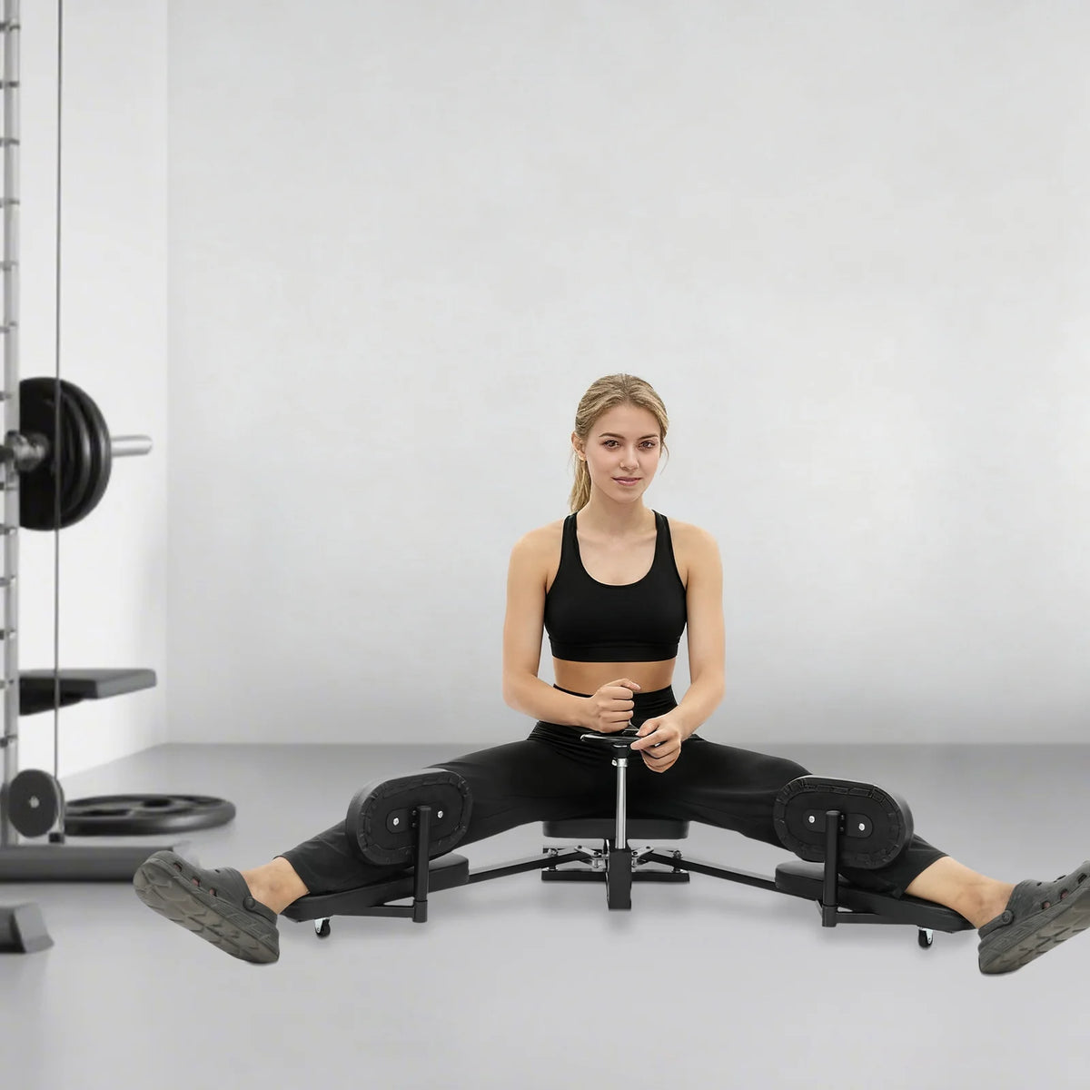 Adjustable Leg Stretcher Machine, Heavy Duty Split Trainer For Fitness