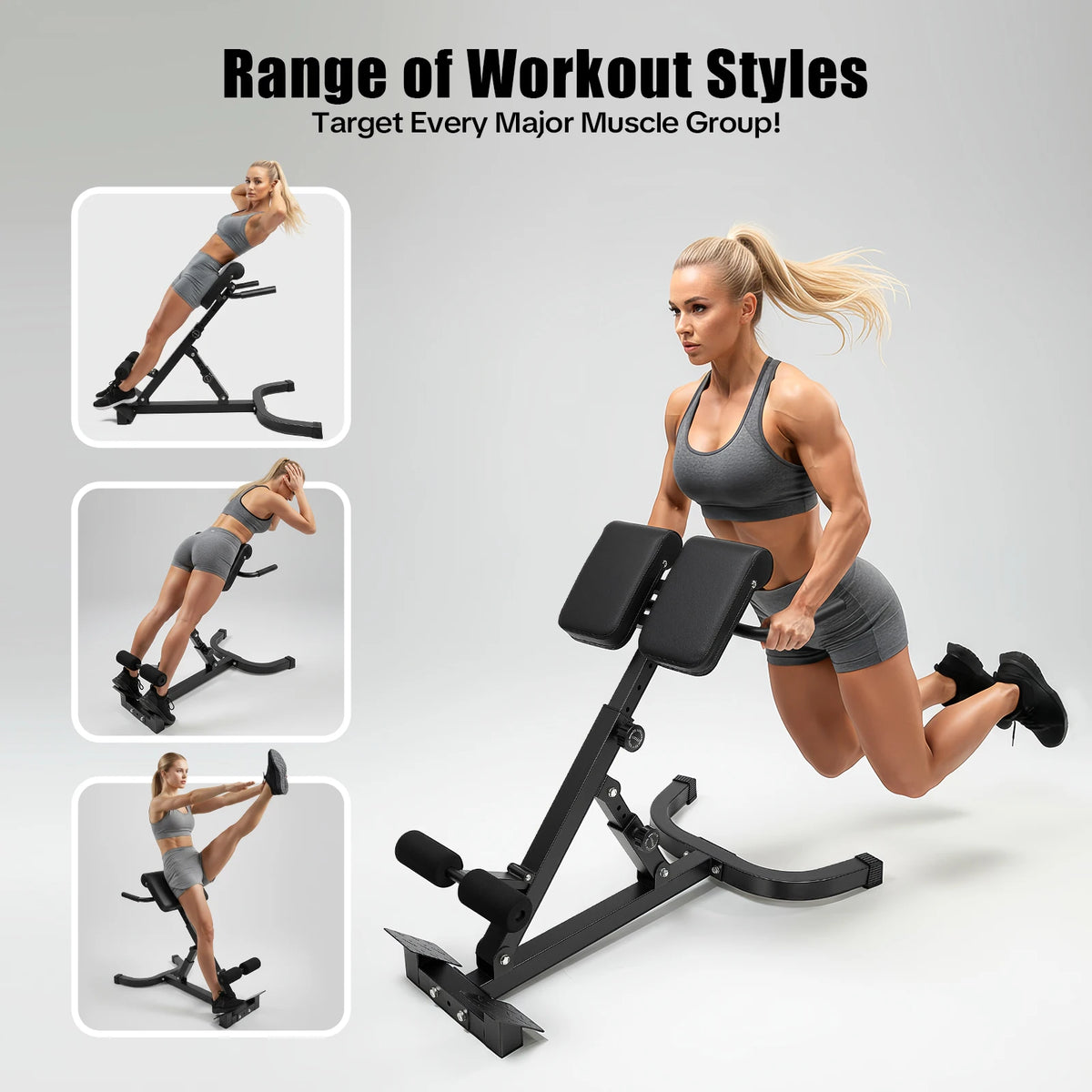 Roman Chair Back Extension Machine For Home Gym Strength Training