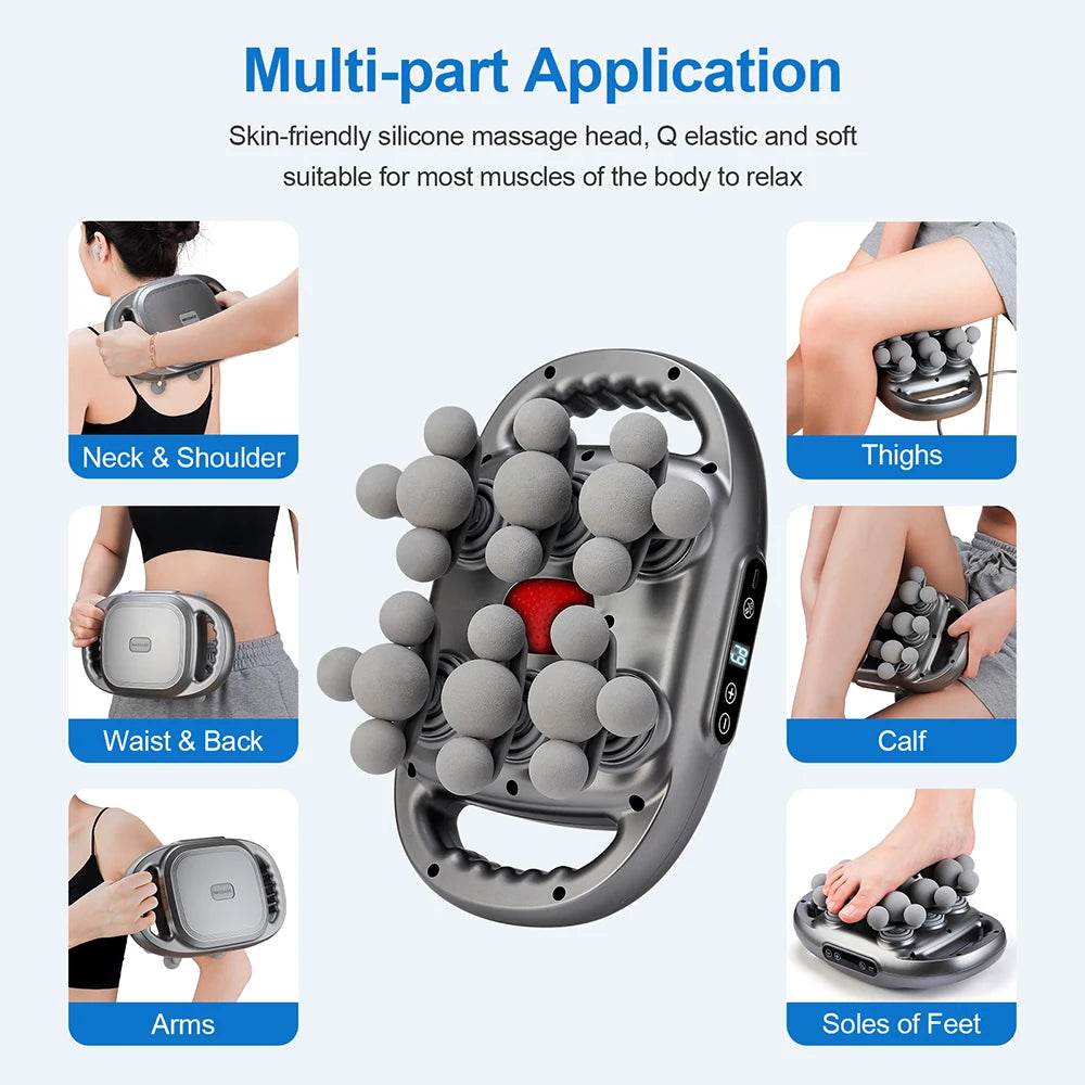 Foreverlily 22 Head Fascia Gun High Frequency Body Massager