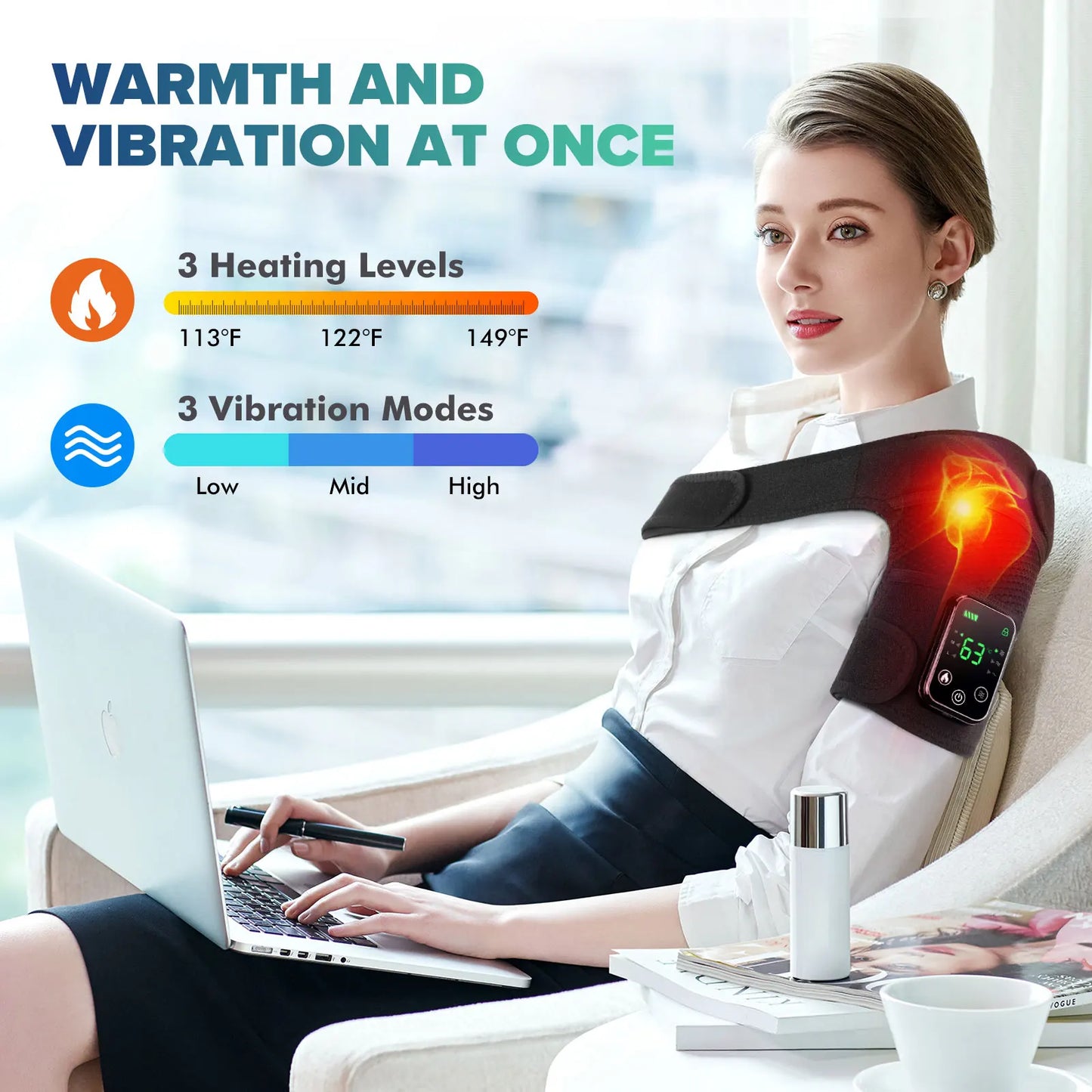Hailicare Knee Heating Massager for Joint Therapy and Relief