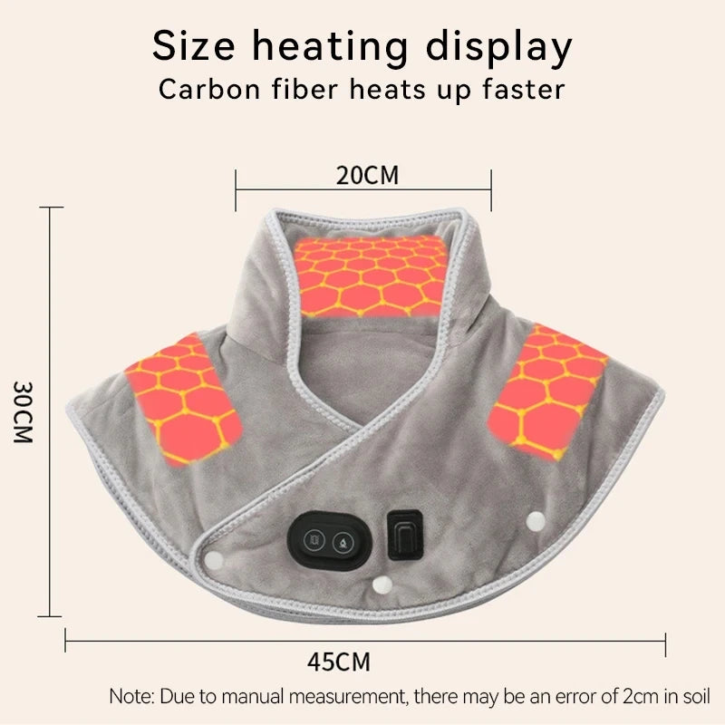 PAQI Electric Heating Shoulder Neck Pad Cervical Massager