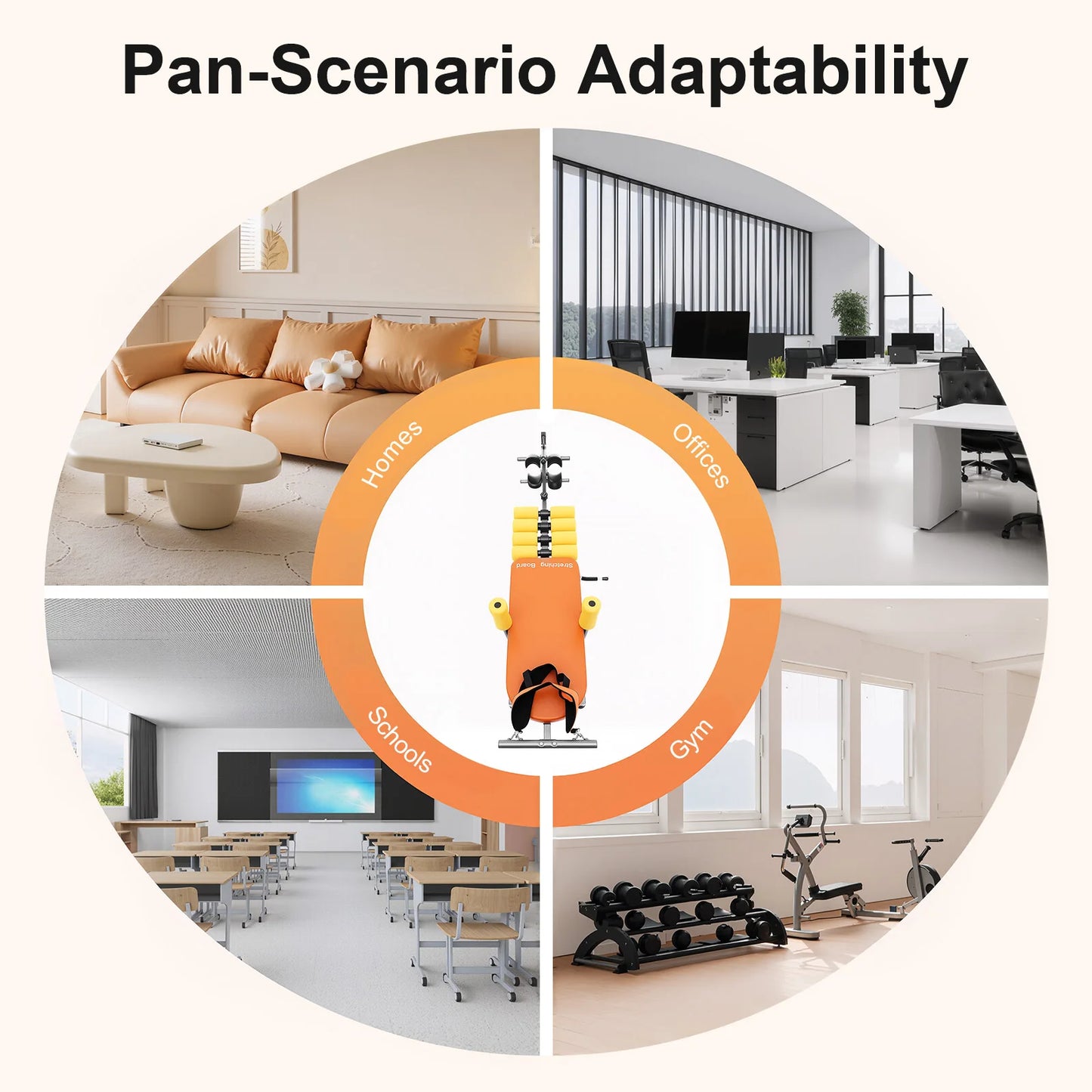 Inversion Table With Neck Stretcher Head Support And Steel Frame