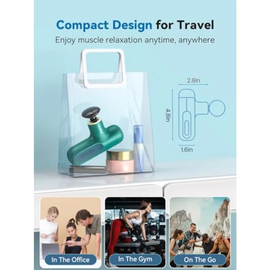 Mini Massage Gun Percussion Massager For DeepTissue Therapeutic Muscle RecoveryEnhancement