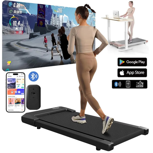 Superun 2in1 Home Treadmill Bluetooth LCD Display Fitness Machine