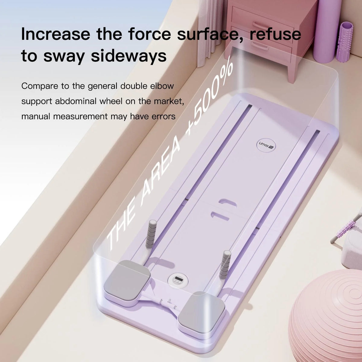 UMAY Multifunctional Pilates Board With Timer For Core Workouts