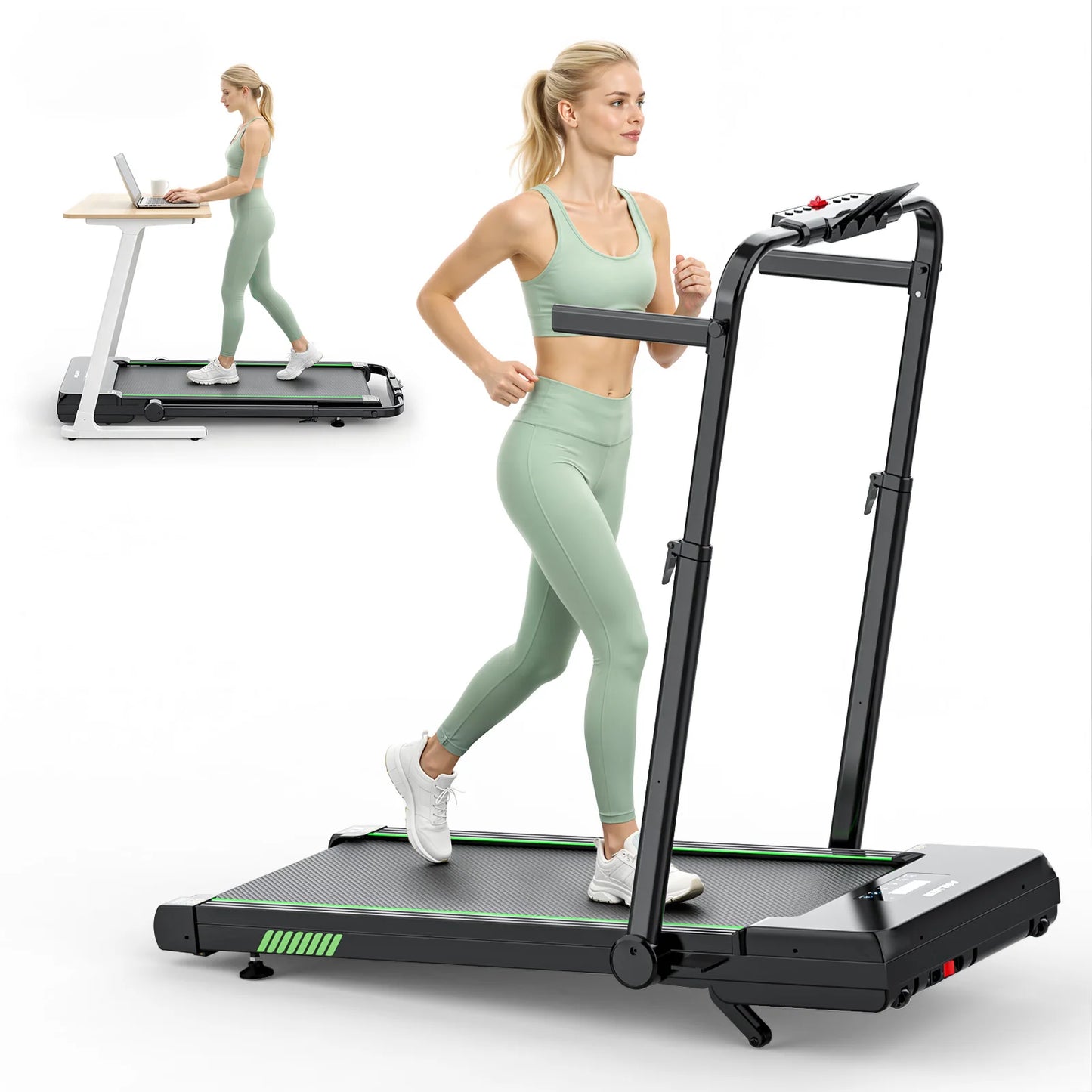 AKLUER Under Desk Walking Pad 12 Percent Auto Incline Treadmill Bluetooth App