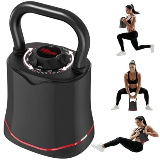 Kettlebell Set 6.5Lb To 40Lb Adjustable SpaceSaving 6 In 1