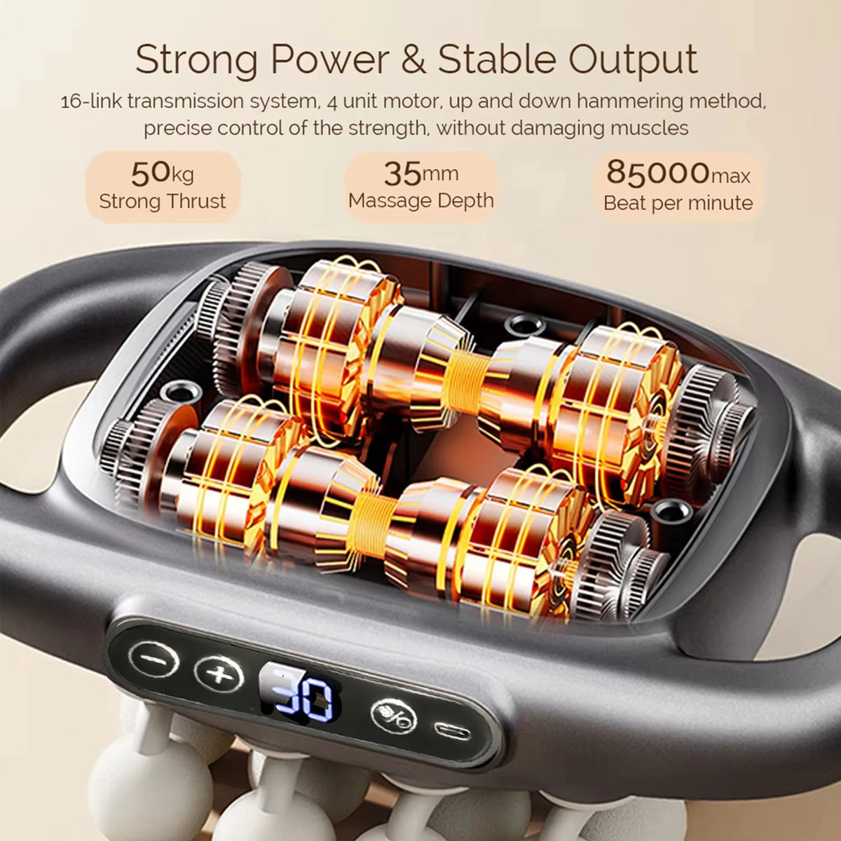 FODRK Deep Tissue Massage Gun for Muscle Recovery and Relaxation