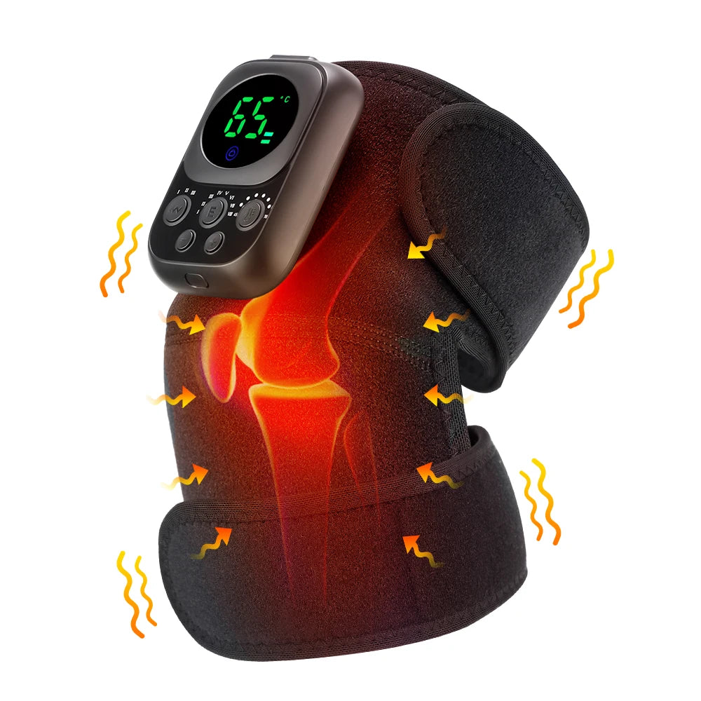 Hailicare Electric Heating Shoulder Knee Massager Brace LED APP TherapeuticRecovery