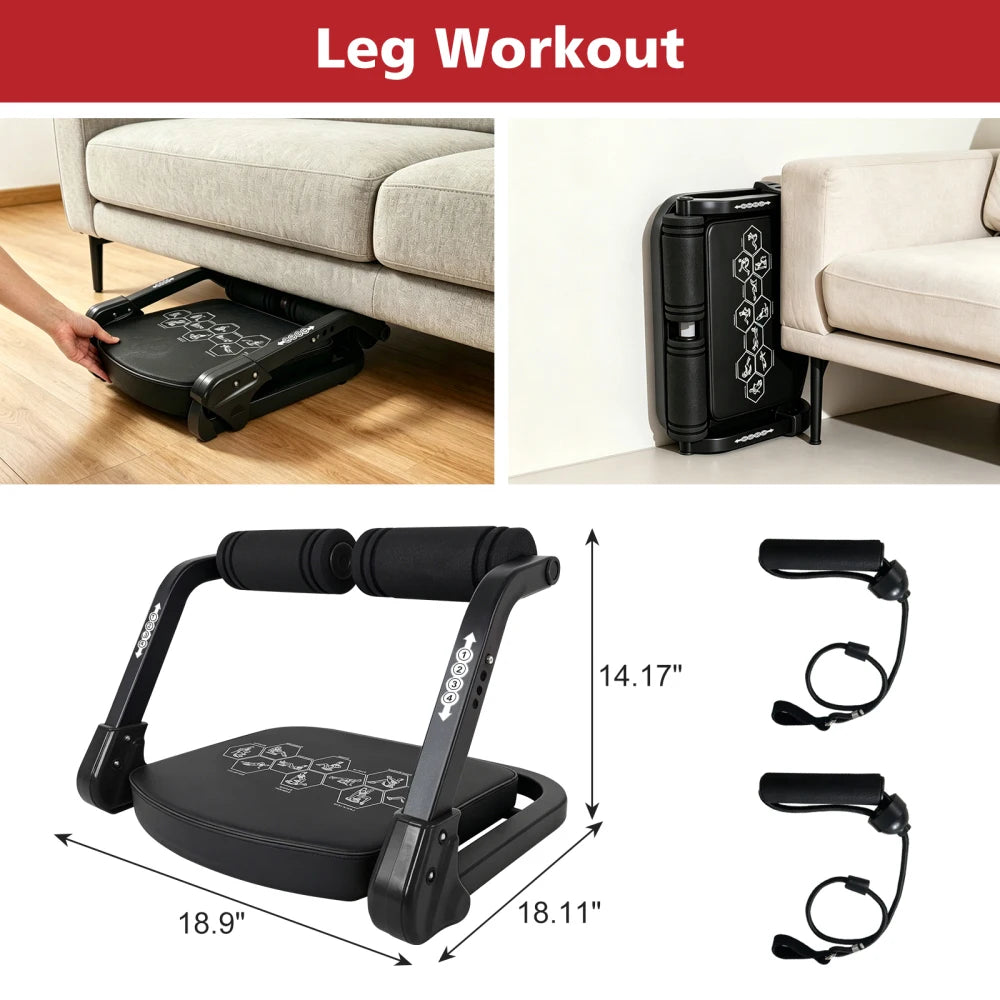 Ye Ab Core Trainer Abdominal Machine With Resistance Bands