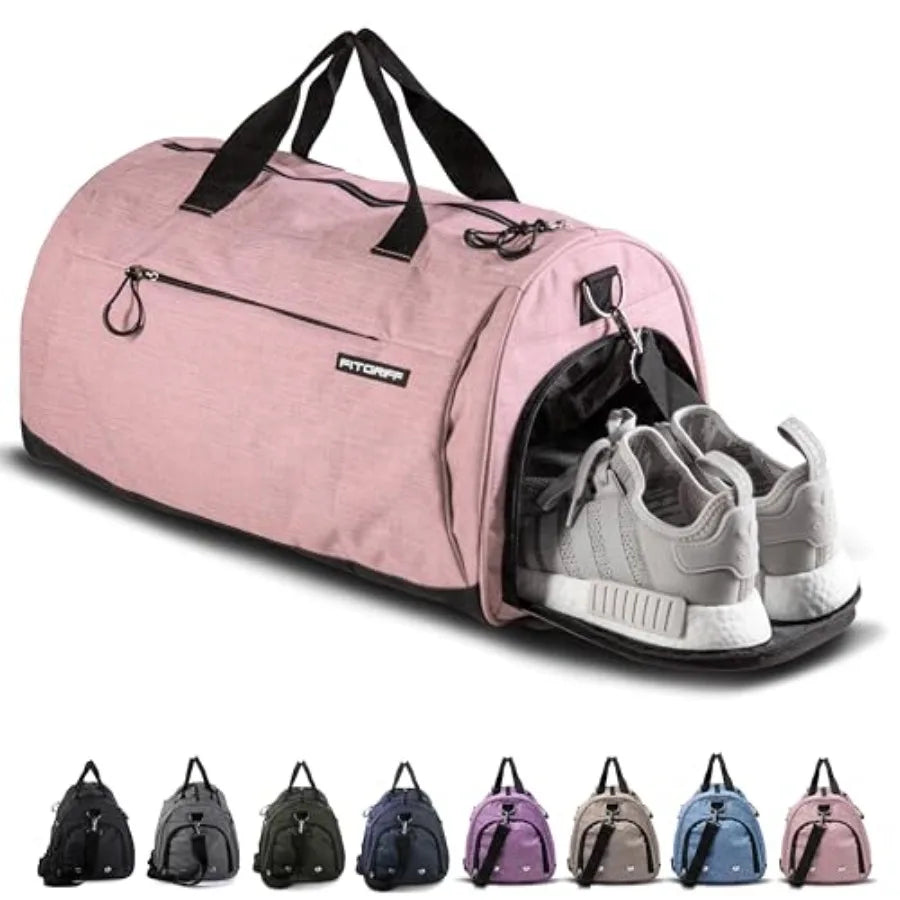 Gym Bag With Shoe And Wet Compartment For Travel Sports