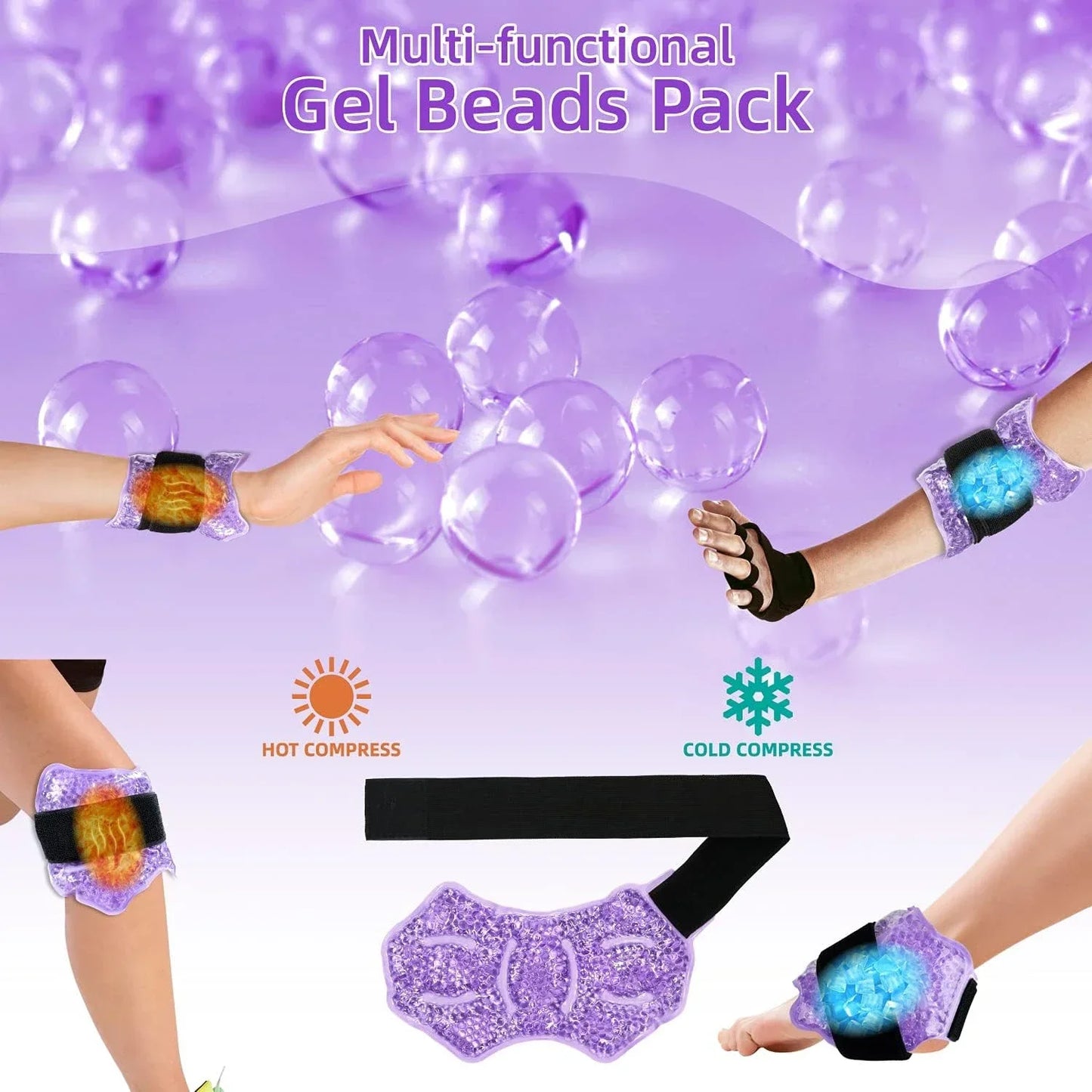 Effect Ankle IceTherapy GelBead Wrap For Postoperative Recovery PainRelief Support