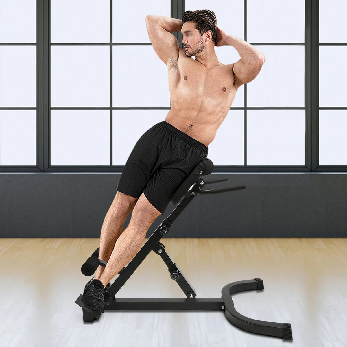 Roman Chair Back Extension Machine For Home Gym Strength Training