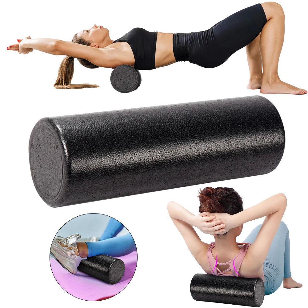 HighDensityPremium Foam Roller Ergonomic Massage Roller For Therapeutic Deep Yoga