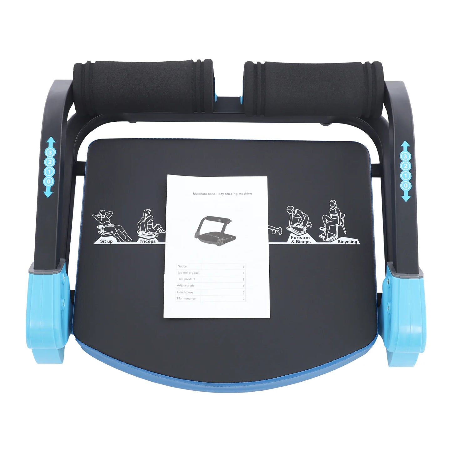 Foldable Abdominal Trainer Mini Sit Up Machine With Adjustable Resistance