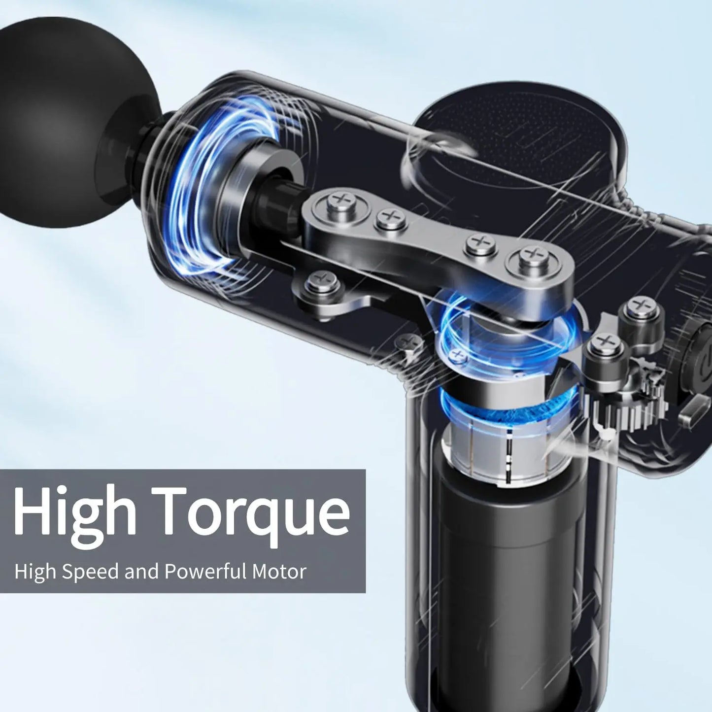 LEERCON Mini Massage Gun Deep Tissue Therapy With 4 Heads
